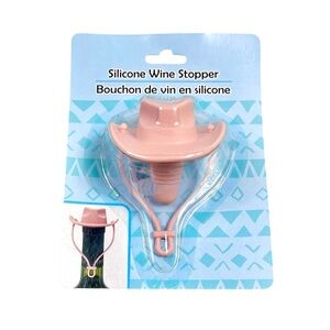 Pink Silicone Wine Stopper